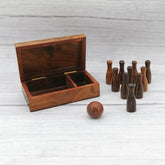 Buy Wooden Ball And Bottle (Bowling Ball Game) I 6 To 10 Yr Kid