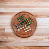 Buy Wooden Solitaire Brain Vita Game with Marbles for Kids 6 to 8 Year Old