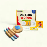 Buy Wooden Rolling Pin (Chakla Belan) & Action Word Jigsaw Puzzle for Kids 2 to 4 Year Old