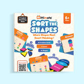 Sort The Shapes - A Logical Reasoning Game for Kids 6+ with 10 Colorful Shapes and 30 Cue Cards
