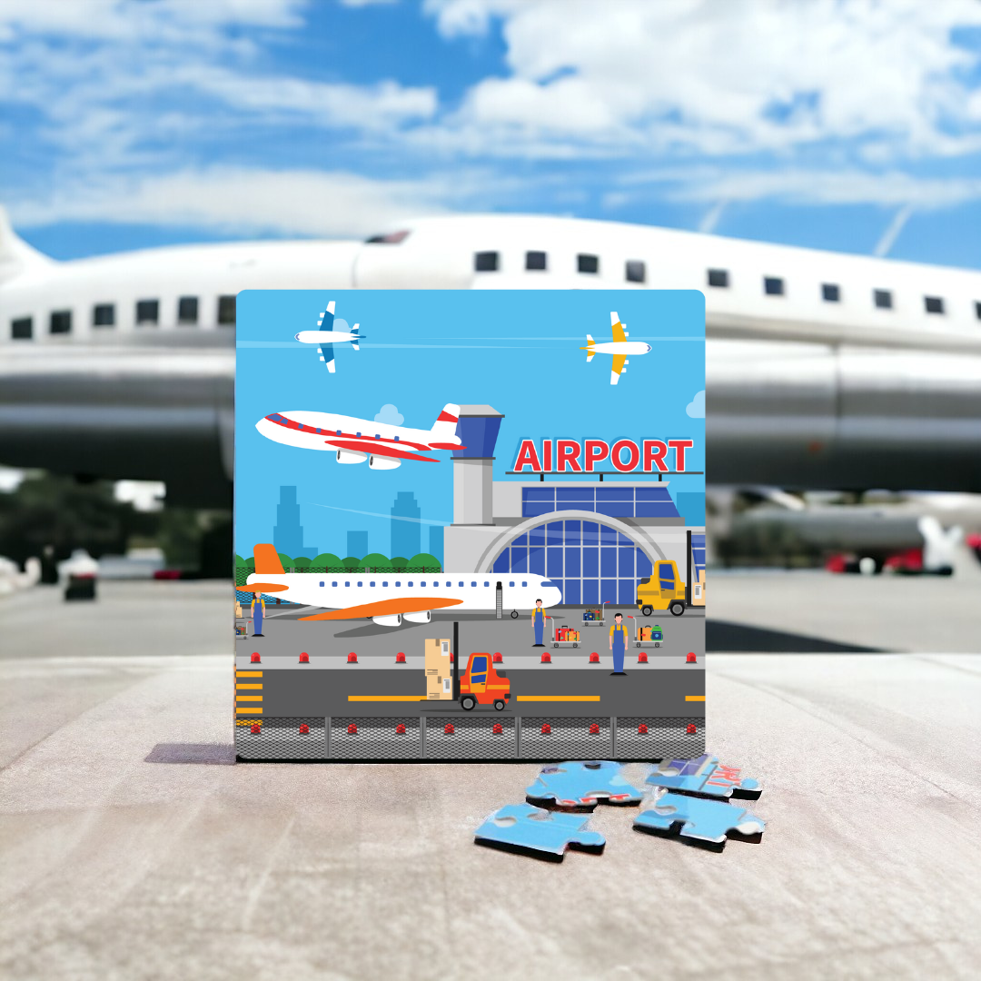 Airport Jigsaw Puzzle | Fun & Learning Games for kids - Mittimate