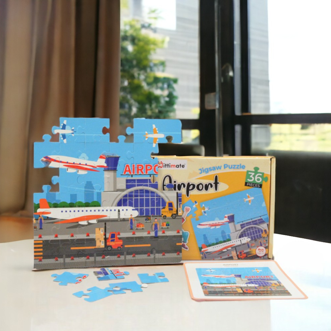 Airport Jigsaw Puzzle | Fun & Learning Games for kids - Mittimate