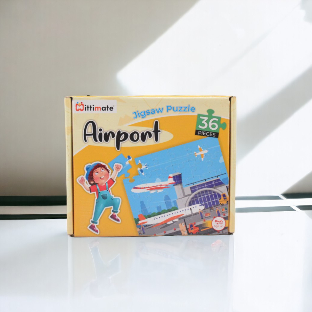 Airport Jigsaw Puzzle | Fun & Learning Games for kids - Mittimate