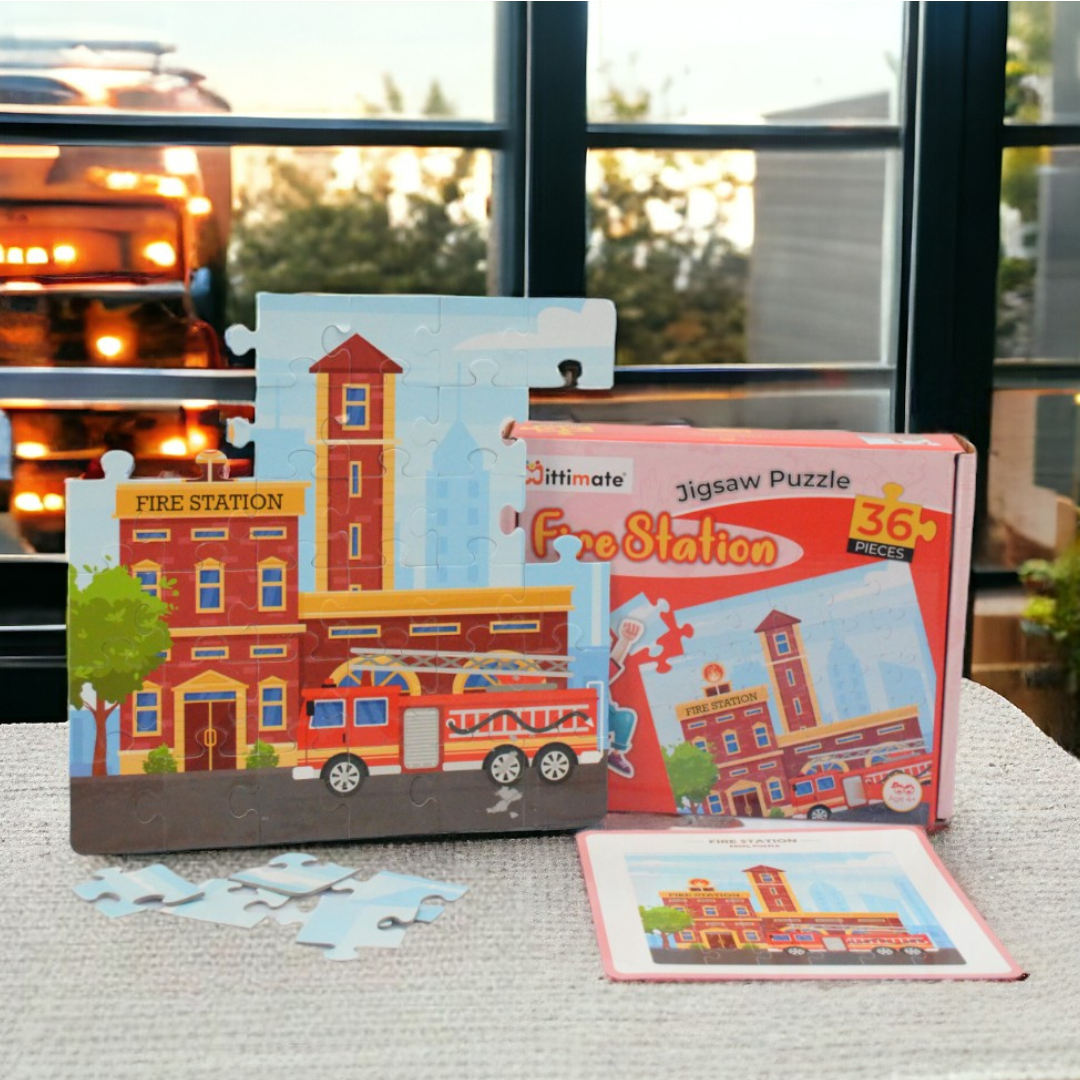 Fire Station Jigsaw Puzzles | Fun & Learning Games for kids - Mittimate