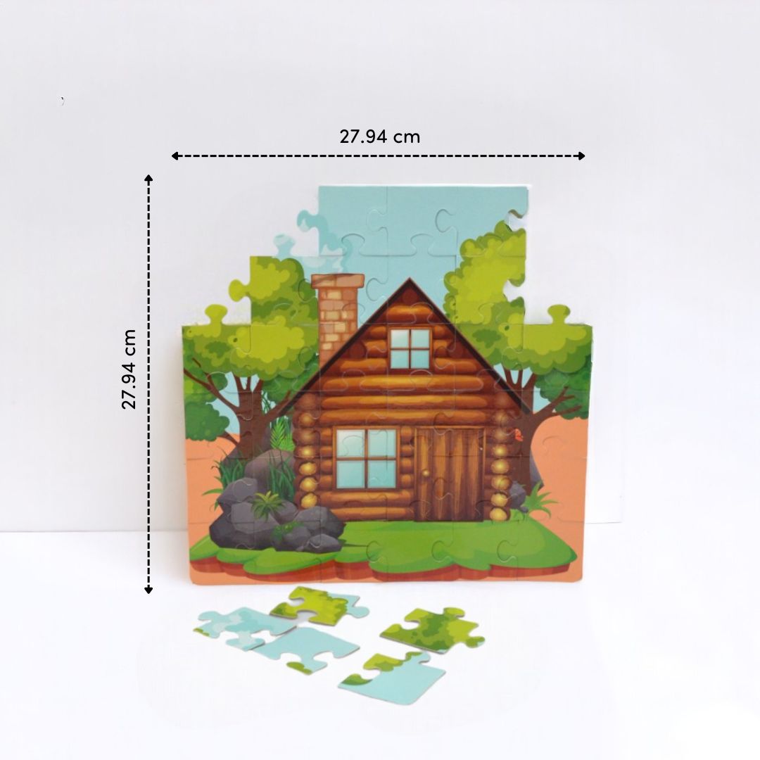Cottage House Jigsaw Puzzles | Fun & Learning Games for kids - Mittimate