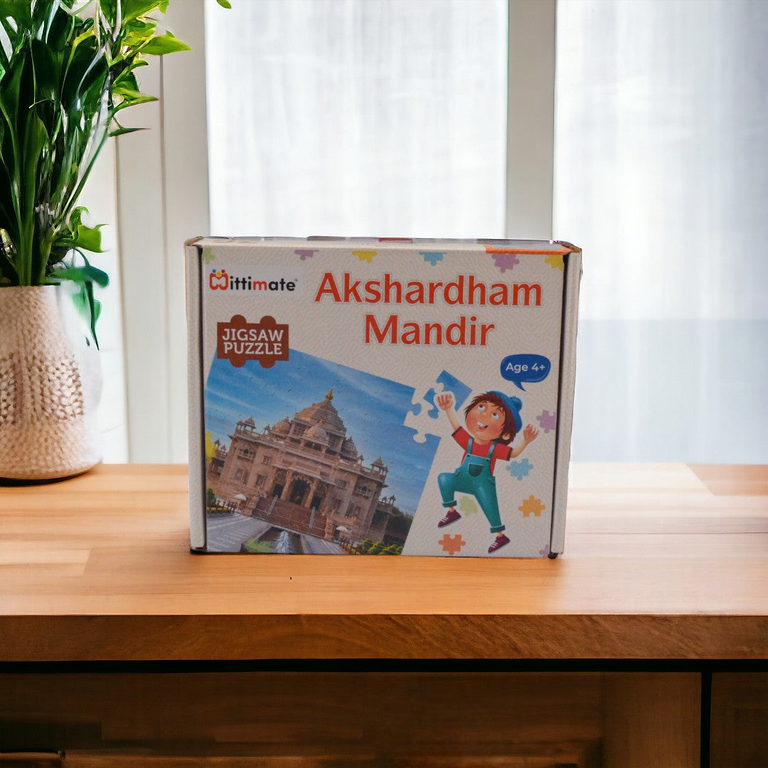 Akshardham Mandir Jigsaw Puzzle |  Fun & Learning Games for kids - Mittimate