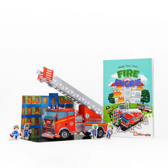 Buy DIY Fire Engine Model for Kids 8 to 12 Year Old I Make Your Own Paper Model