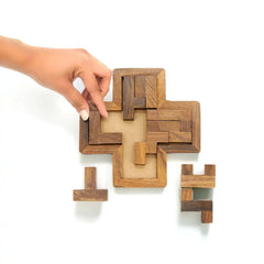 Buy Wooden Cross Pentomino Puzzle Game for Kids 6 to 8 Year Old