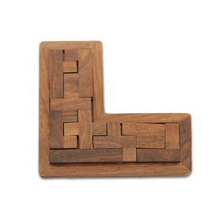 Buy Wooden L Shaped Pentomino Puzzle Game for Kids 6 to 8 Year Old