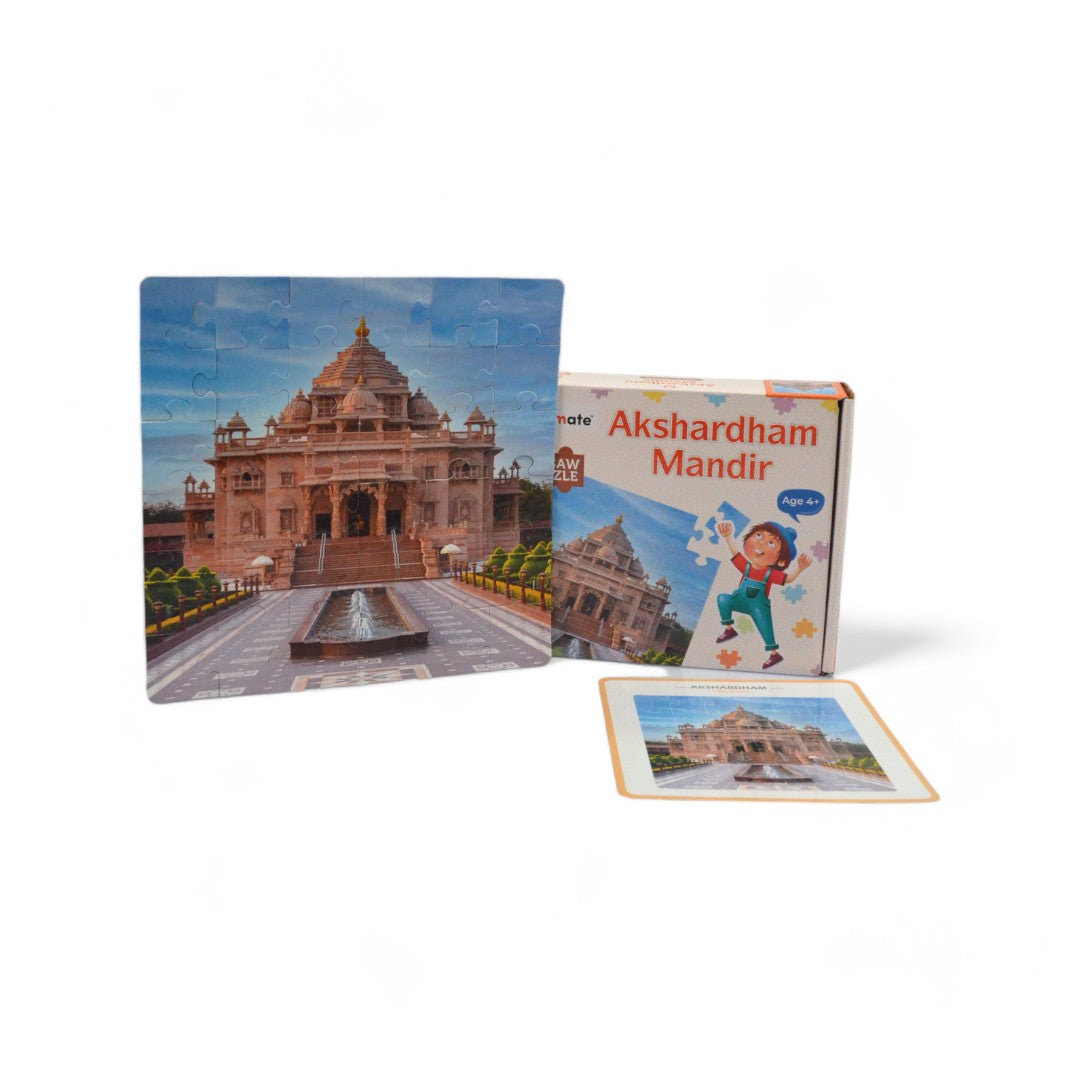 Akshardham Mandir Jigsaw Puzzle |  Fun & Learning Games for kids - Mittimate