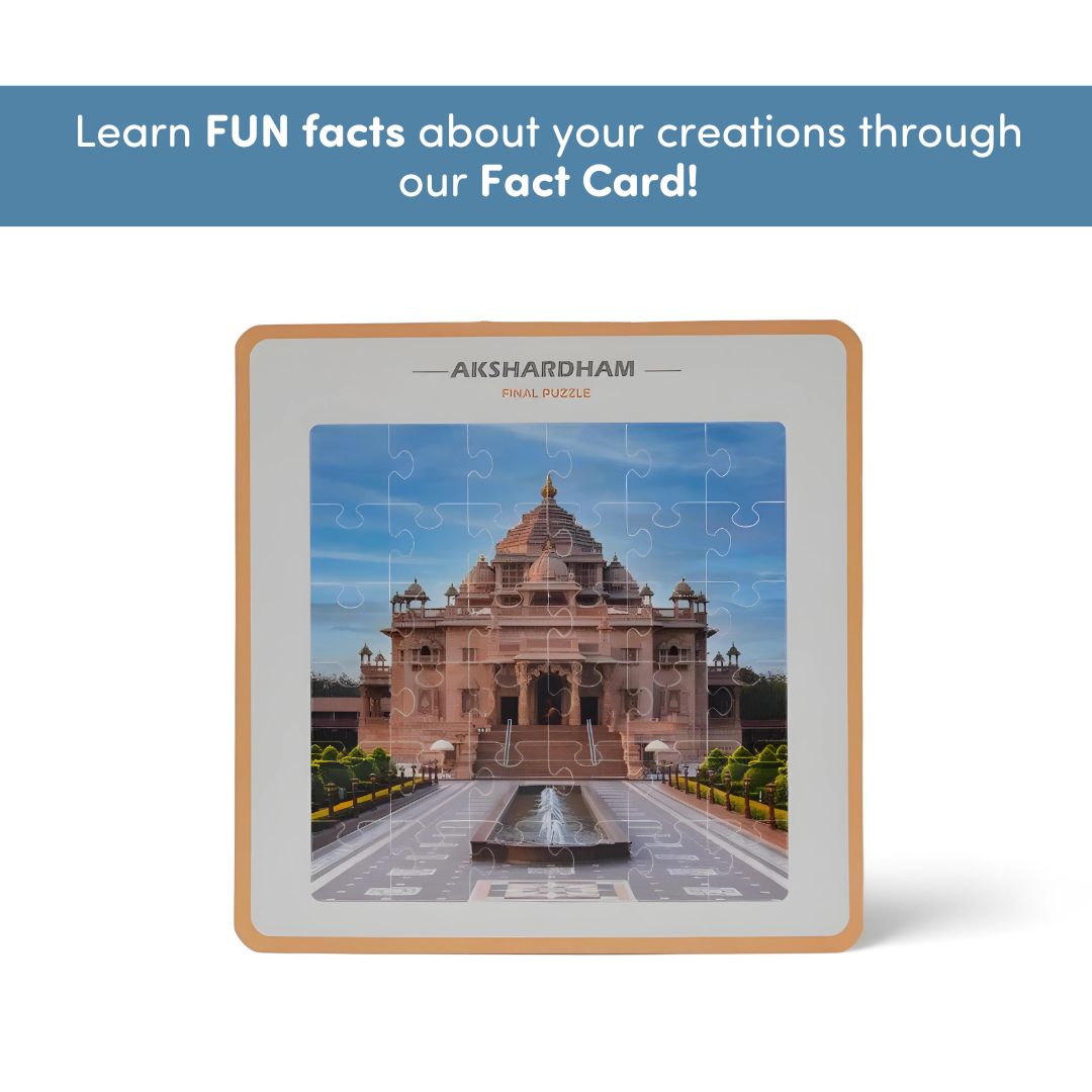 Akshardham Mandir Jigsaw Puzzle |  Fun & Learning Games for kids - Mittimate