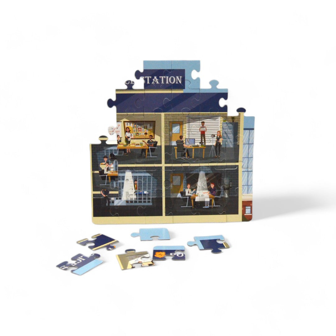 Police Station Jigsaw Puzzle | Fun & Learning Games for kids - Mittimate