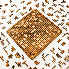 Honey Comb and Coffee Bean Fractal Puzzle Set of 2 I Value Pack Combo