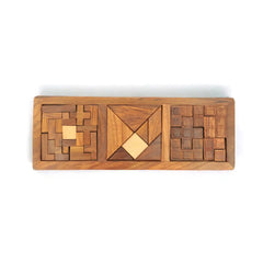 Buy Wooden 3 in 1 Tray Puzzle for Kids 6 to 8 Year Old