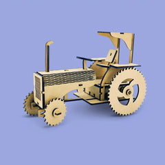 DIY - 3D Rusty Tractor Model | Fun & Learning Cardboard Games for Kids