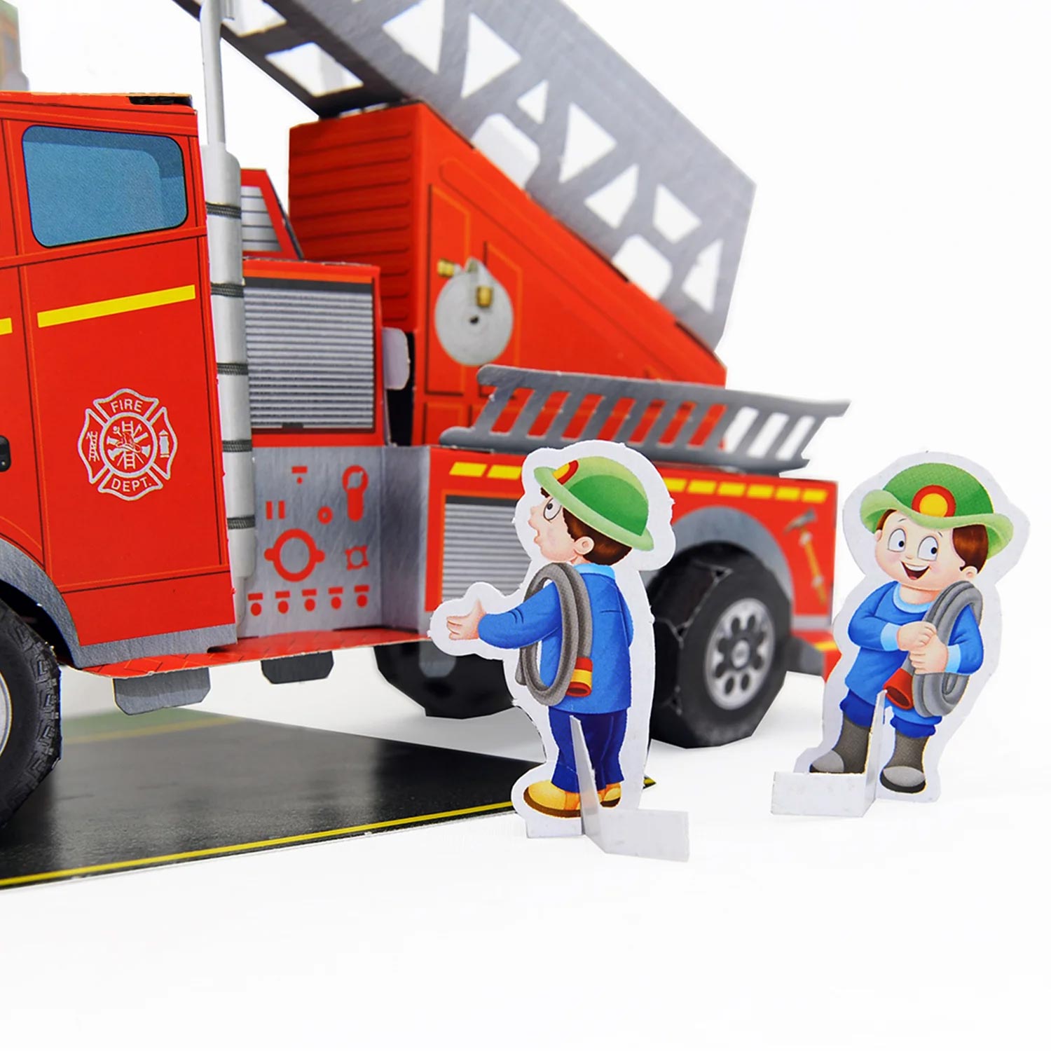 Buy DIY Fire Engine Model for Kids 8 to 12 Year Old I Make Your Own Paper Model