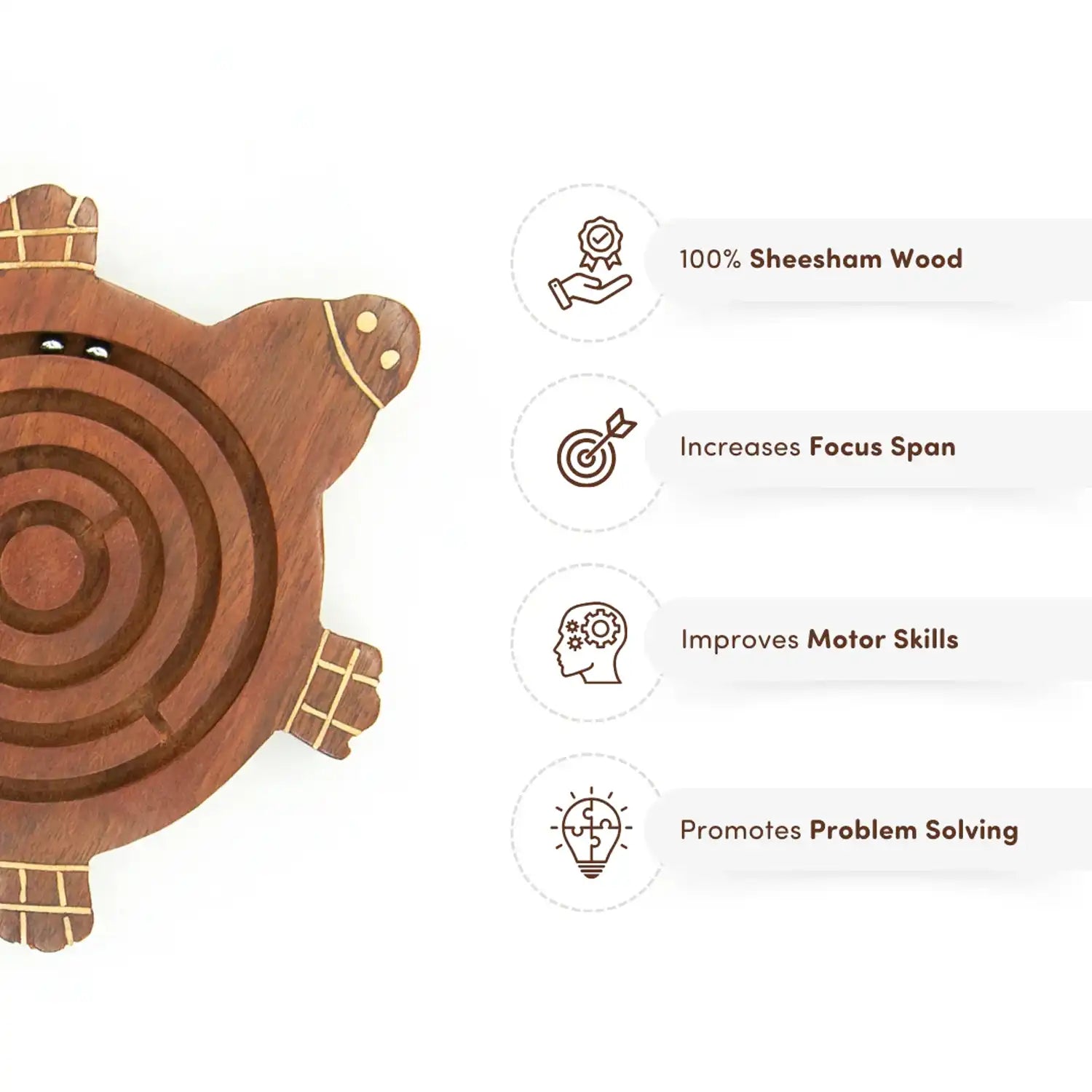 Buy Wooden Turtle Maze & Labyrinth Puzzle Game for Kids 6 Year Old & Above