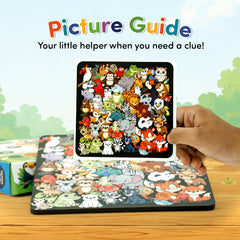 Meet the Animals Puzzle for Kids 6+ Years | 45-Piece Animal Puzzle with Picture Guide | Educational Puzzle for Problem Solving, Focus & Fine Motor Skills