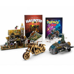 DIY Models Combo for Kids 8+ | Space Ship, Haunted House & 3D Trailblazer Bike | Creative Build & Play Activity Kit