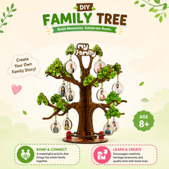 DIY Family Tree & Honeycomb Fractal Puzzle Combo | Family Bonding & Brain Development Activities