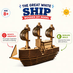 DIY Model Combo for Kids 8+ | Make Your Own Robot & Great White Ship | Creative Construction Activity Set