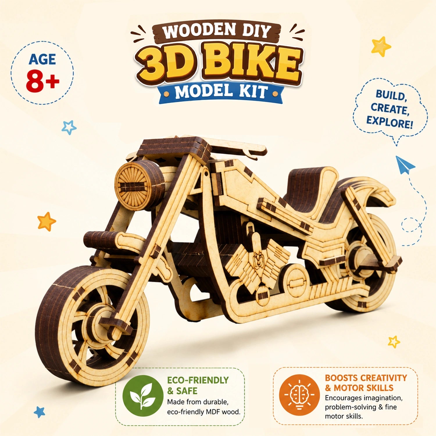 Diy Models DIY Models Combo for Kids 8+ | Space Ship, Haunted House & 3D Trailbla ...