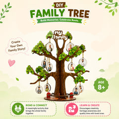 3-in-1 Creativity & Logic Combo | DIY Family Tree, Haunted House DIY Model & Tangram Puzzle