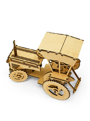 DIY - 3D Rusty Tractor Model | Fun & Learning Cardboard Games for Kids