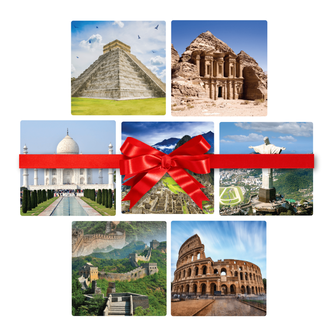 7 Wonders of World Jigsaw Puzzle Combo (Set of 7- Colosseum, Machu Pichchu, Petra of Jordan, Tajmahal, Christ The Redeemer, The Great Wall of China and Chichen Itza Mexico) - Fun & Learning Games for kids - Mittimate