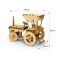 DIY - 3D Rusty Tractor Model | Fun & Learning Cardboard Games for Kids