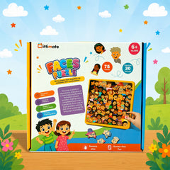Faces Puzzle for Kids 6+ Years | 75-Piece Wooden Face Puzzle | Educational & Screen-Free Activity | 30 Minutes Playtime