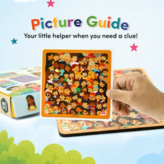 Faces Puzzle for Kids 6+ Years | 75-Piece Wooden Face Puzzle | Educational & Screen-Free Activity | 30 Minutes Playtime