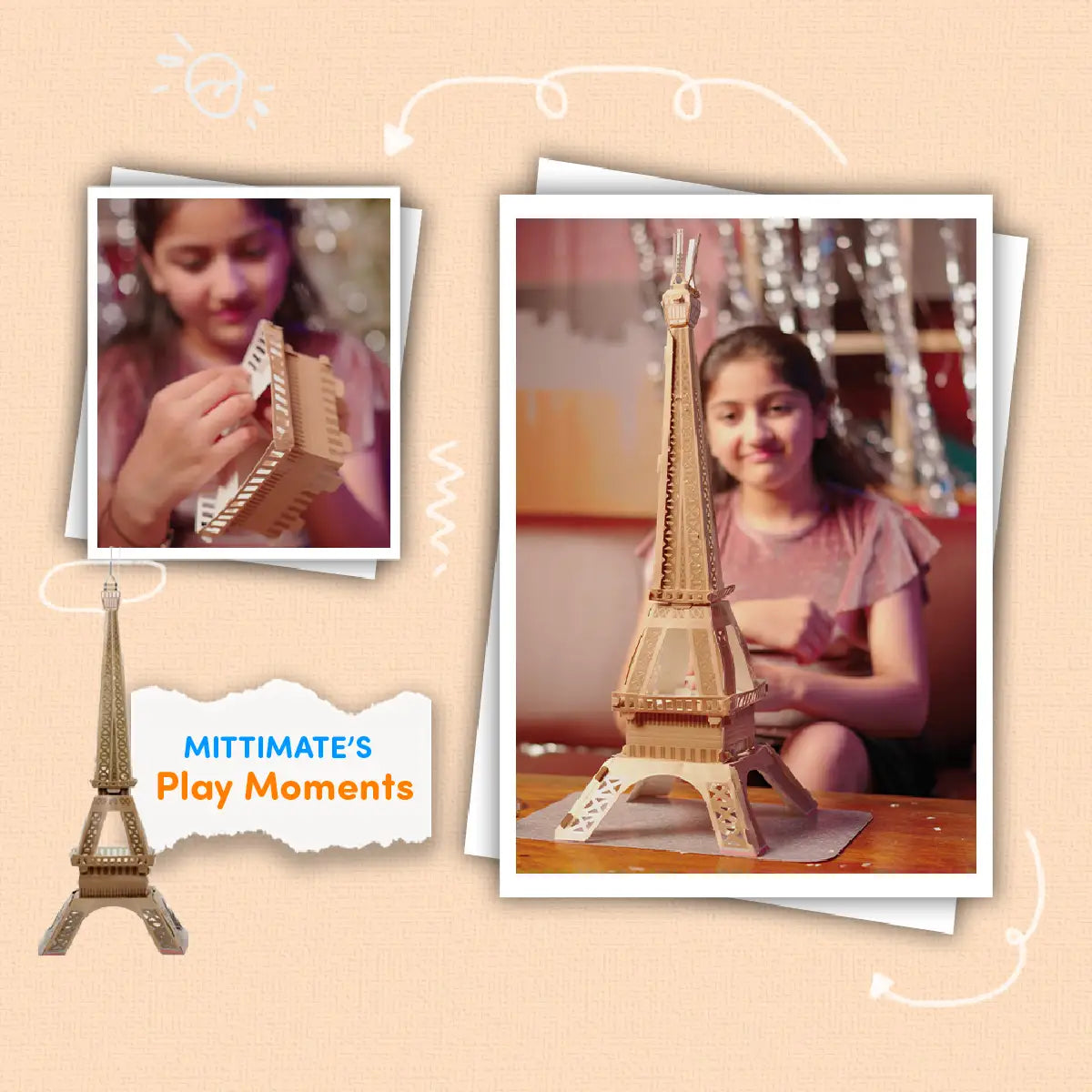 Mittimate_Eiffel_Tower_Model_Construction_Book_for_Kids_Age_8_to_12_Year_Old_I_Make_Your_Own_3D_Paper_Model_I_Fun_DIY_Book_for_Children