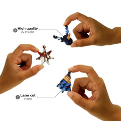 Christmas Fractal Puzzle for Kids – 54 Colorful Wooden Pieces | Challenging Brain Teaser for Ages 6+ | Develops Logic, Creativity & Problem-Solving Skills