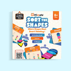 Sort The Shapes - A Logical Reasoning Game for Kids 6+ with 10 Colorful Shapes and 30 Cue Cards